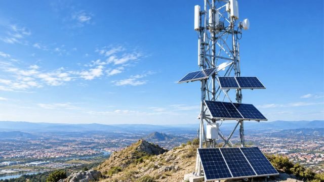 Solar power system for telecom tower