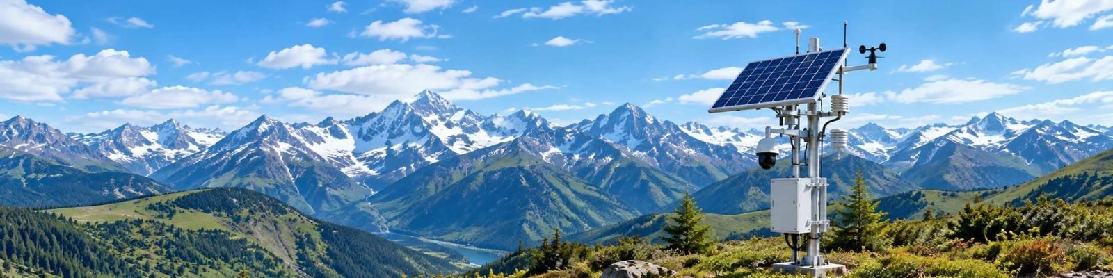 Solar monitoring system in mountains