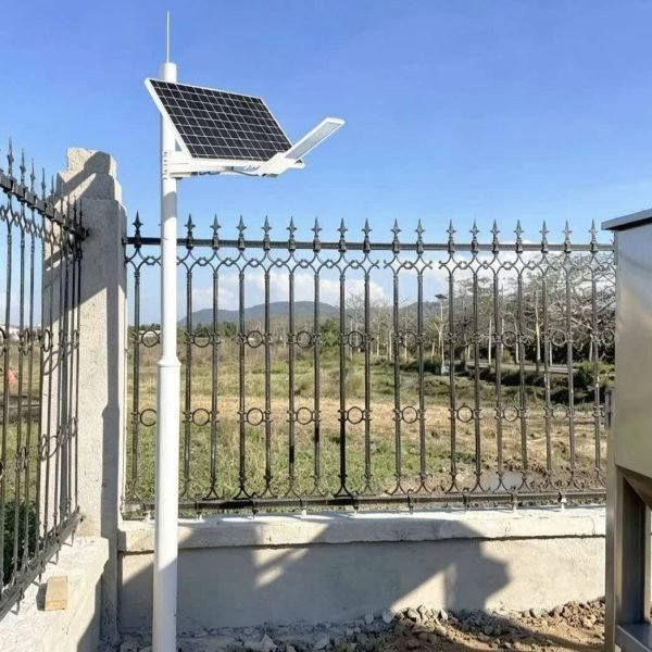 Q series solar power unit at facility entrance