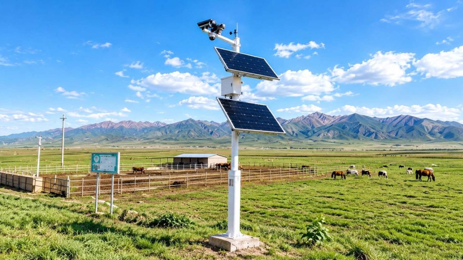Solar power supply for agriculture and livestock