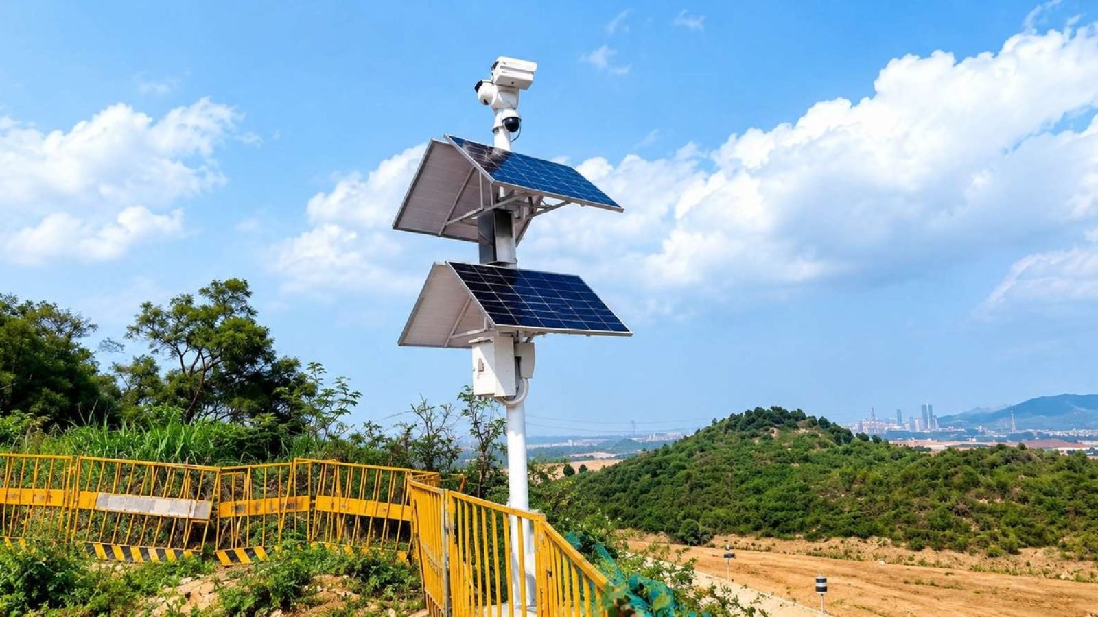Solar power supply for border outposts
